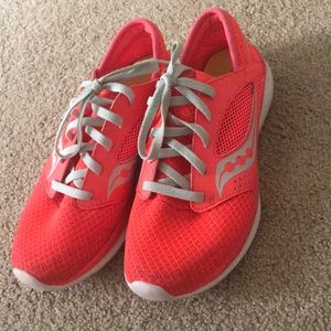 Neon Pink Saucony Running Shoes